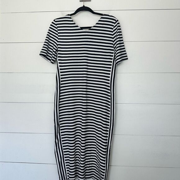 Ann Taylor Women’s Medium Striped Midi Dress New - Picture 4 of 5